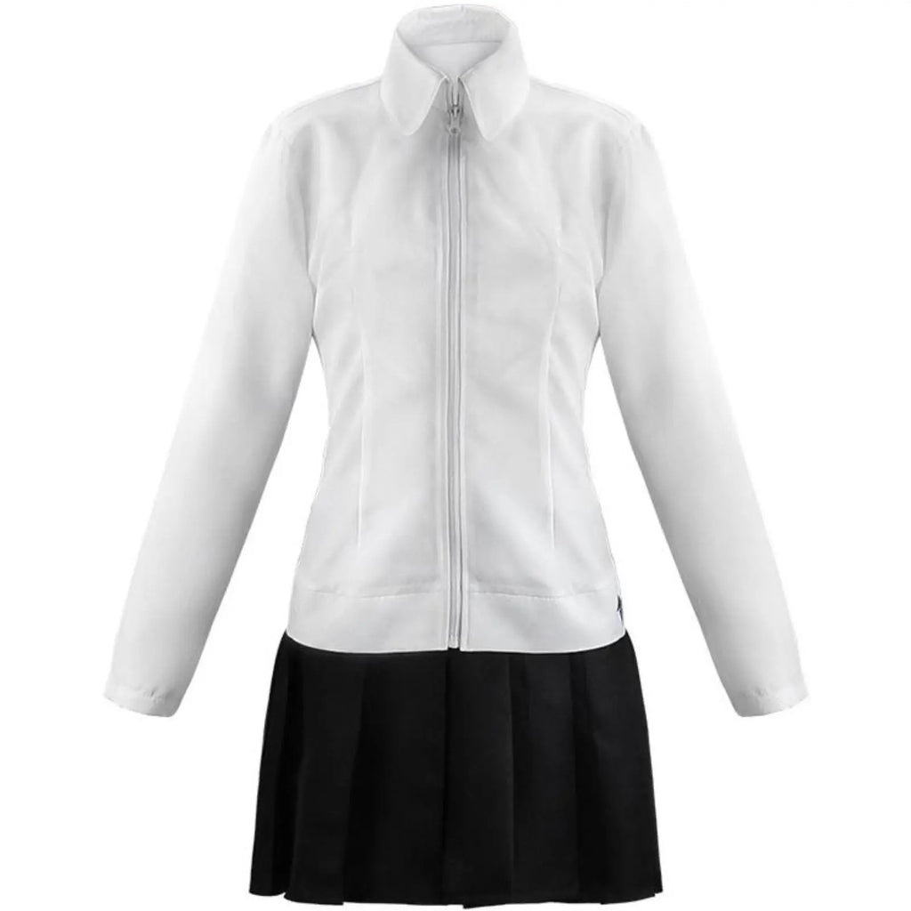 white long sleeve shirt for kyoko kirigiri cosplay costume