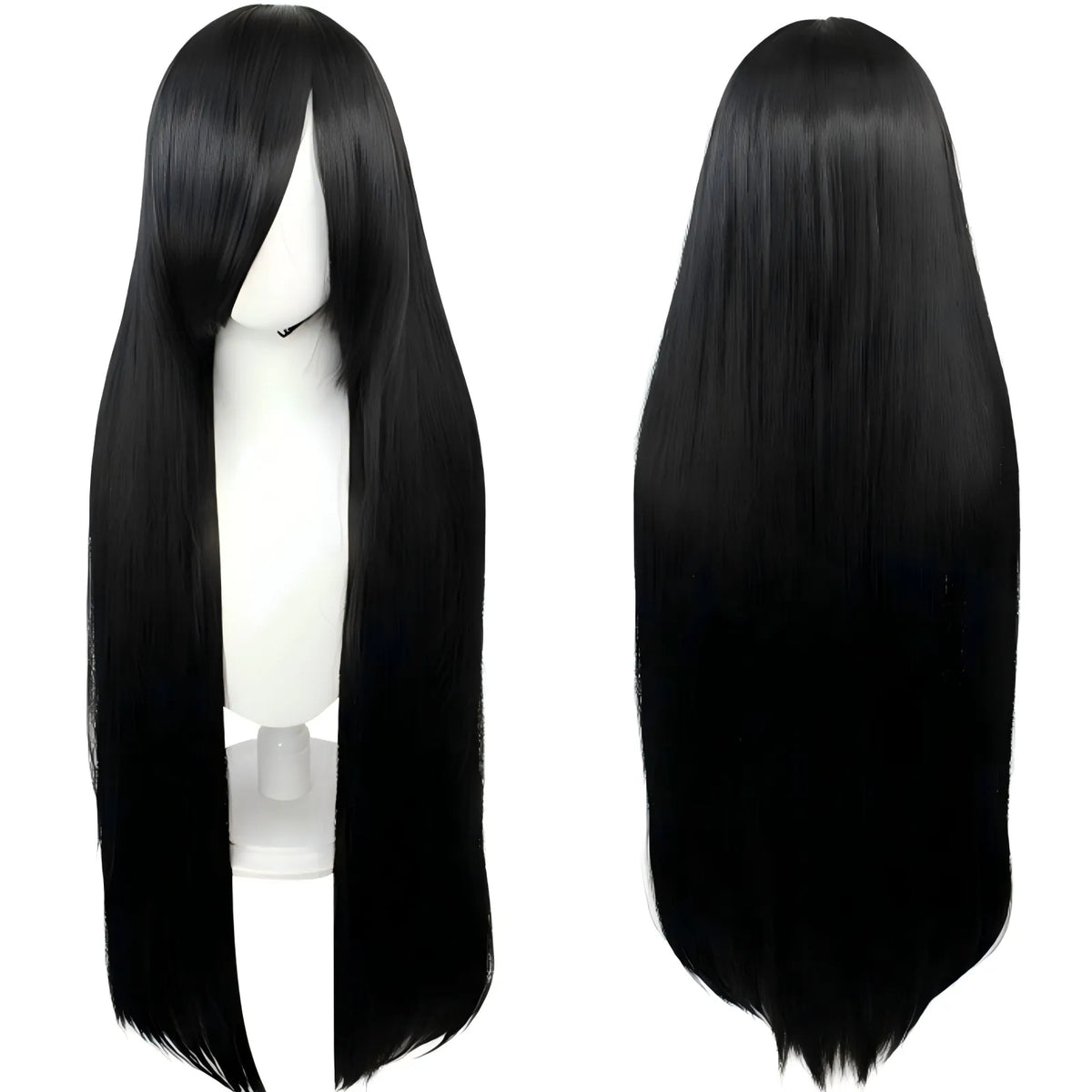long black straight cosplay wig for nakime character