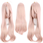 miu iruma cosplay light pink long wig