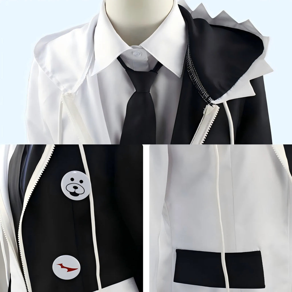 monokuma cos outfit close up details