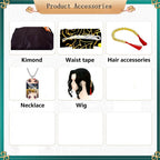 muzan kibutsuji cosplay costume accessories parts chart