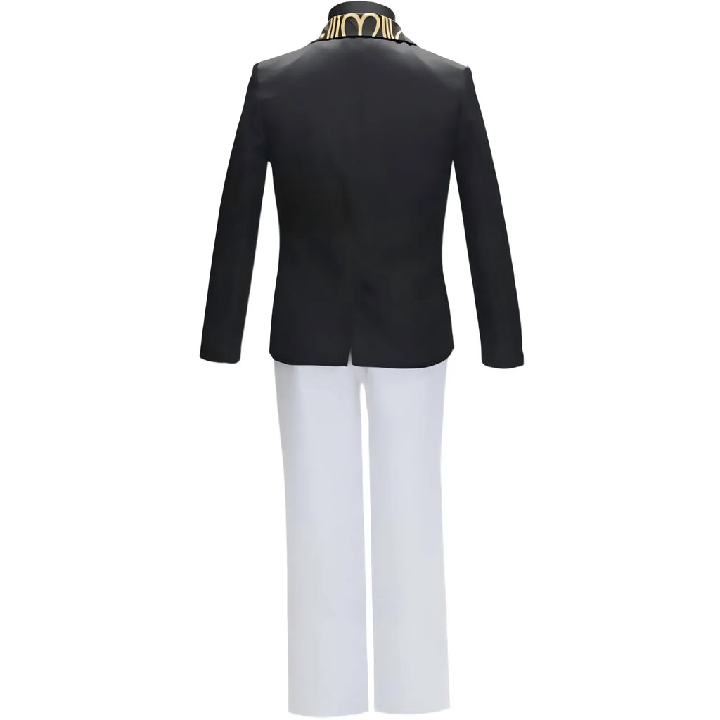 muzan kibutsuji cosplay suit back view full‑body