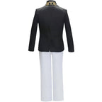 muzan kibutsuji cosplay suit back view full‑body