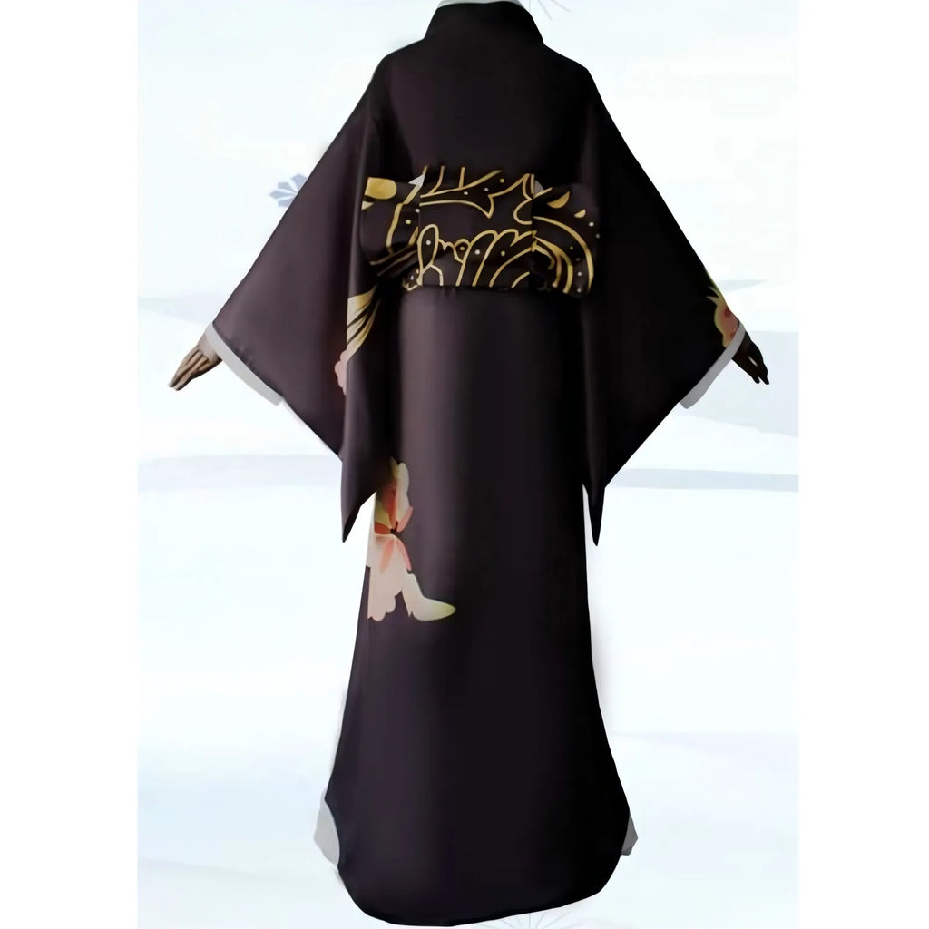 muzan kibutsuji demon slayer cosplay kimono back side