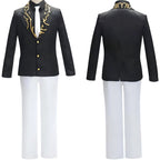 muzan cosplay costume front and back comparison