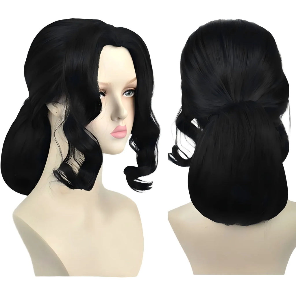 muzan kibutsuji demon slayer cosplay wig front and back