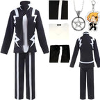 my hero academia kaminari denki black lightning jacket pants top set mha cosplay costume accessories
