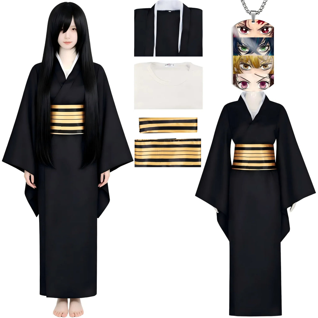 nakime demon slayer cosplay full set with accessories
