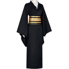 nakime black kimono cosplay side shot