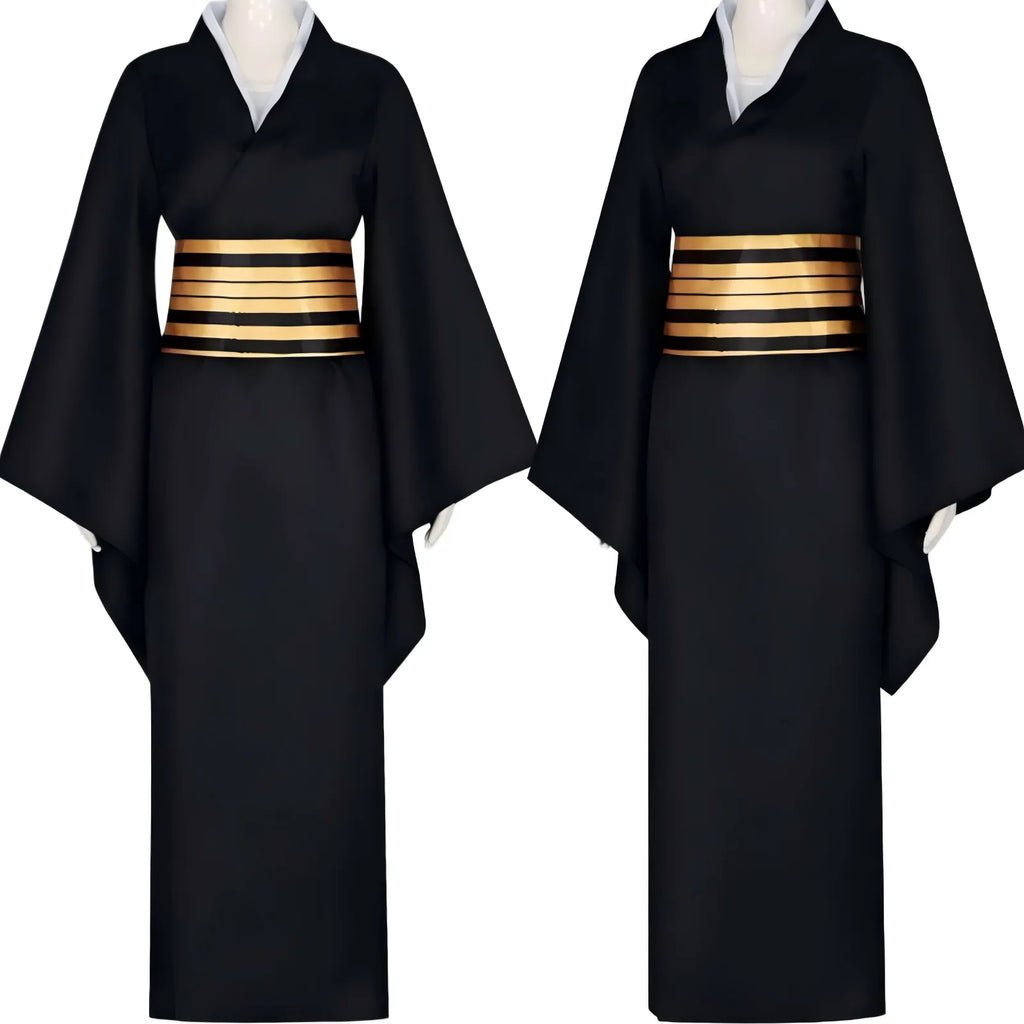 nakime demon slayer cosplay costume comparison display