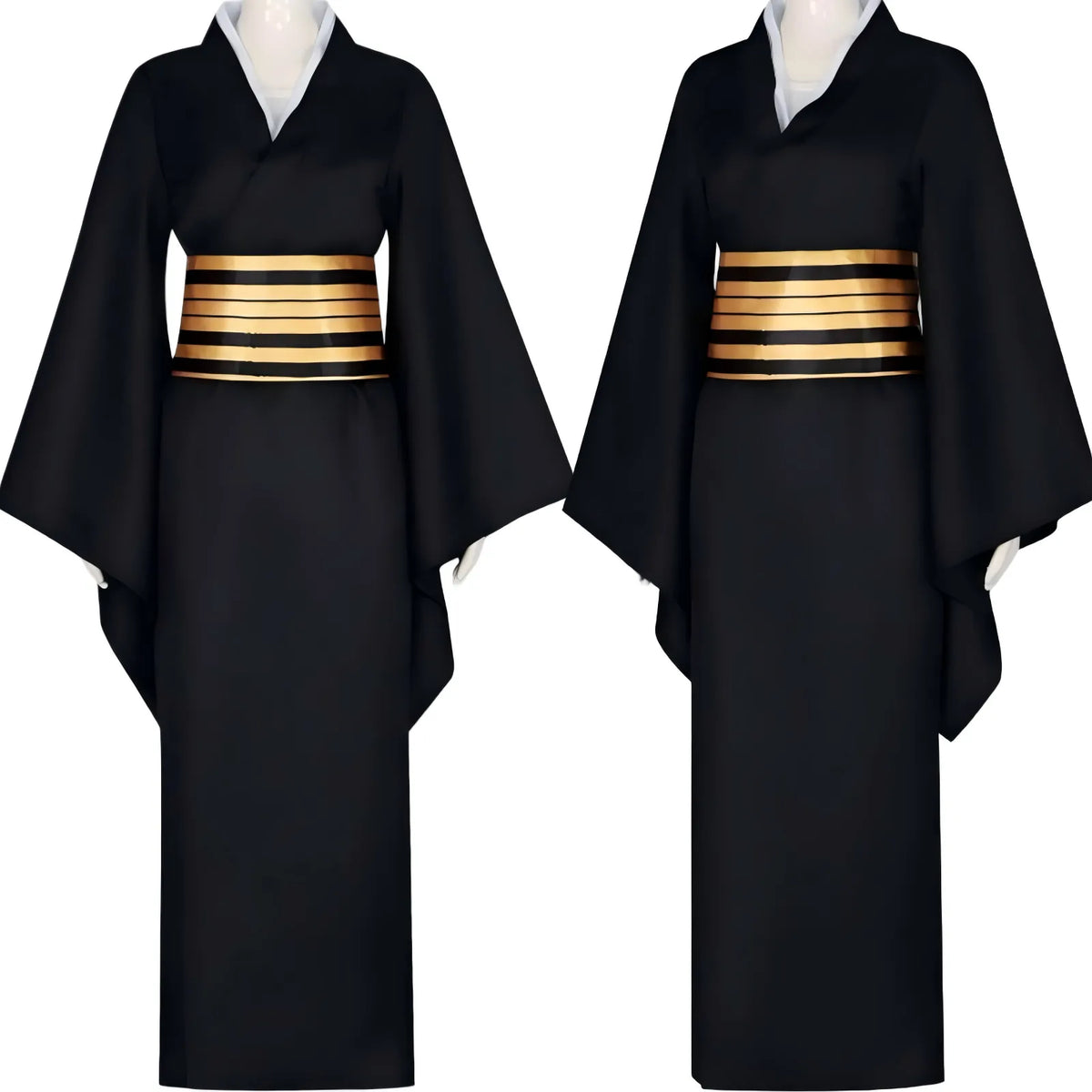 nakime demon slayer cosplay costume comparison display