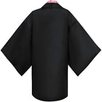 back view of nezuko cosplay black haori jacket