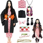 nezuko cosplay full set with accessories on white background