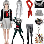 peko pekoyama cos suit including grey braided wig