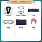 product accessories for ryomen sukuna cosplay costume set