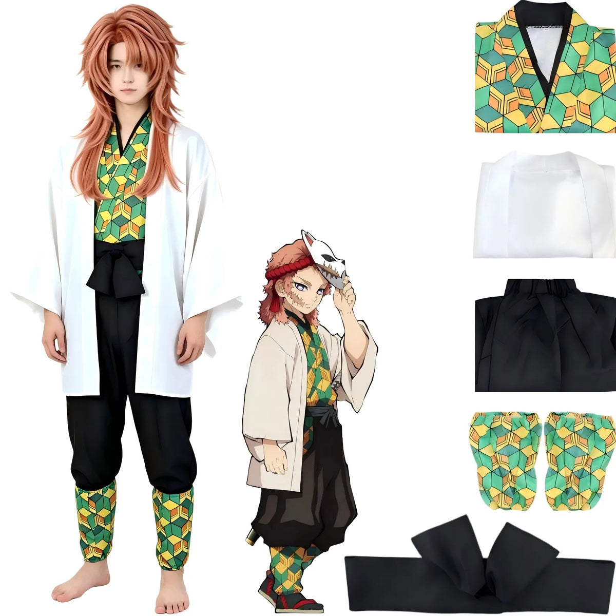 sabito demon slayer cosplay costume full outfit display