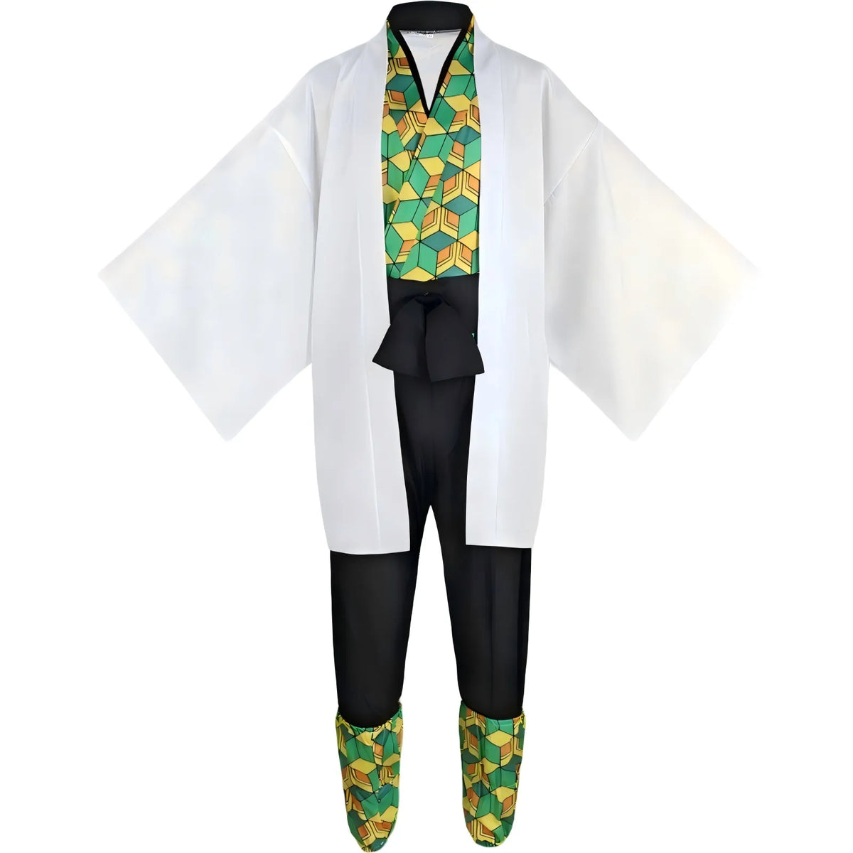 complete sabito demon slayer cosplay set front view
