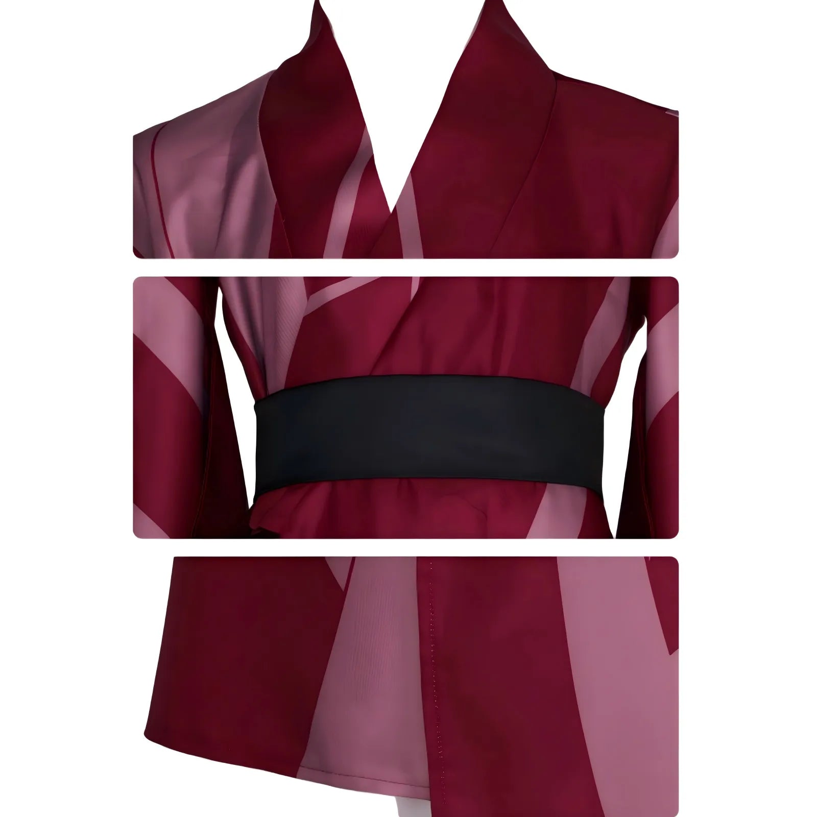 sanemi shinazugawa cos kimono collar belt hem close‑up