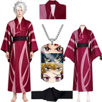 sanemi shinazugawa cosplay full set with wig necklace belt