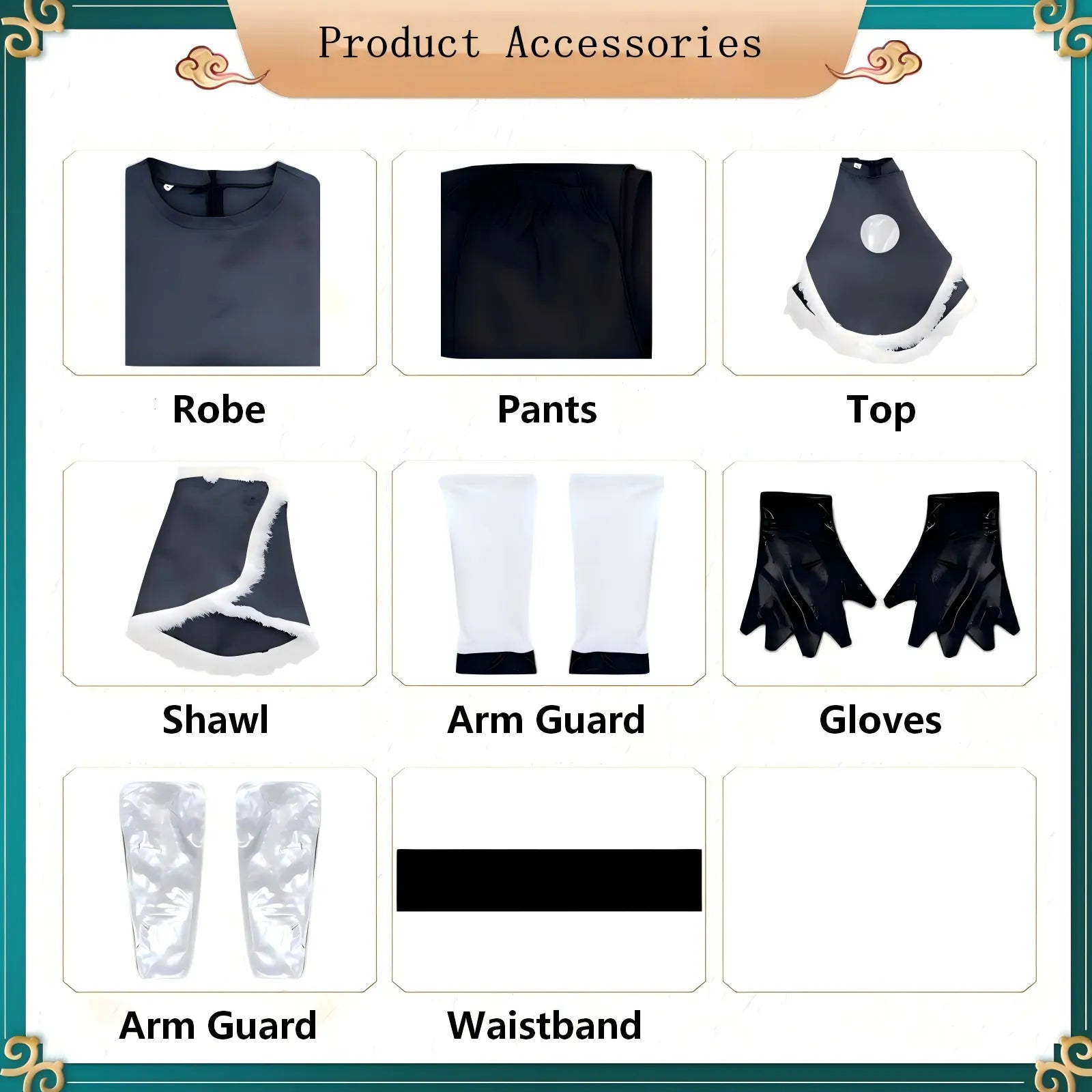 product accessories breakdown of sokka avatar the last airbender cosplay costume