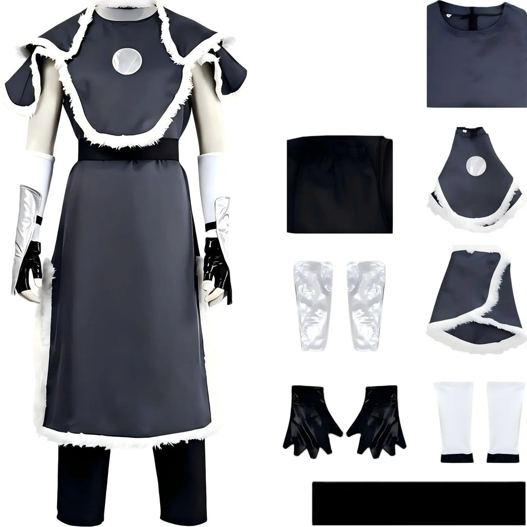 sokka cosplay costume avatar the last airbender complete outfit with accessories on white background