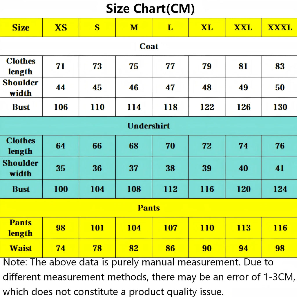 stark frieren cosplay costume size chart cm measurement bust waist length size xs to xxxl