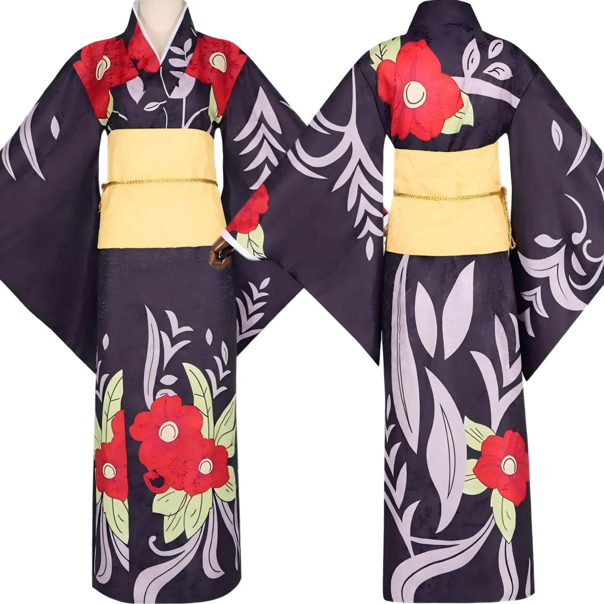 tamayo demon slayer kimono front and back view