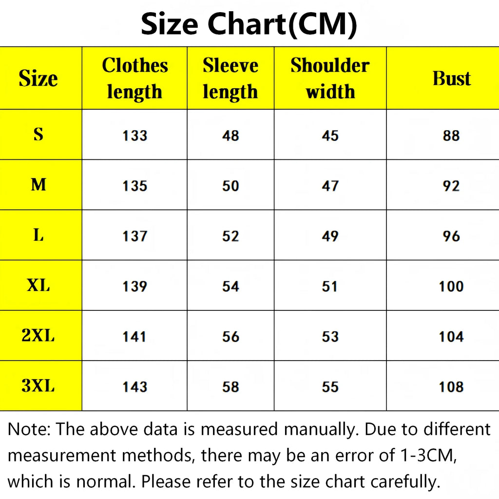 tamayo demon slayer cosplay size chart in cm