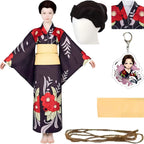 tamayo cosplay kimono with styled wig demon slayer