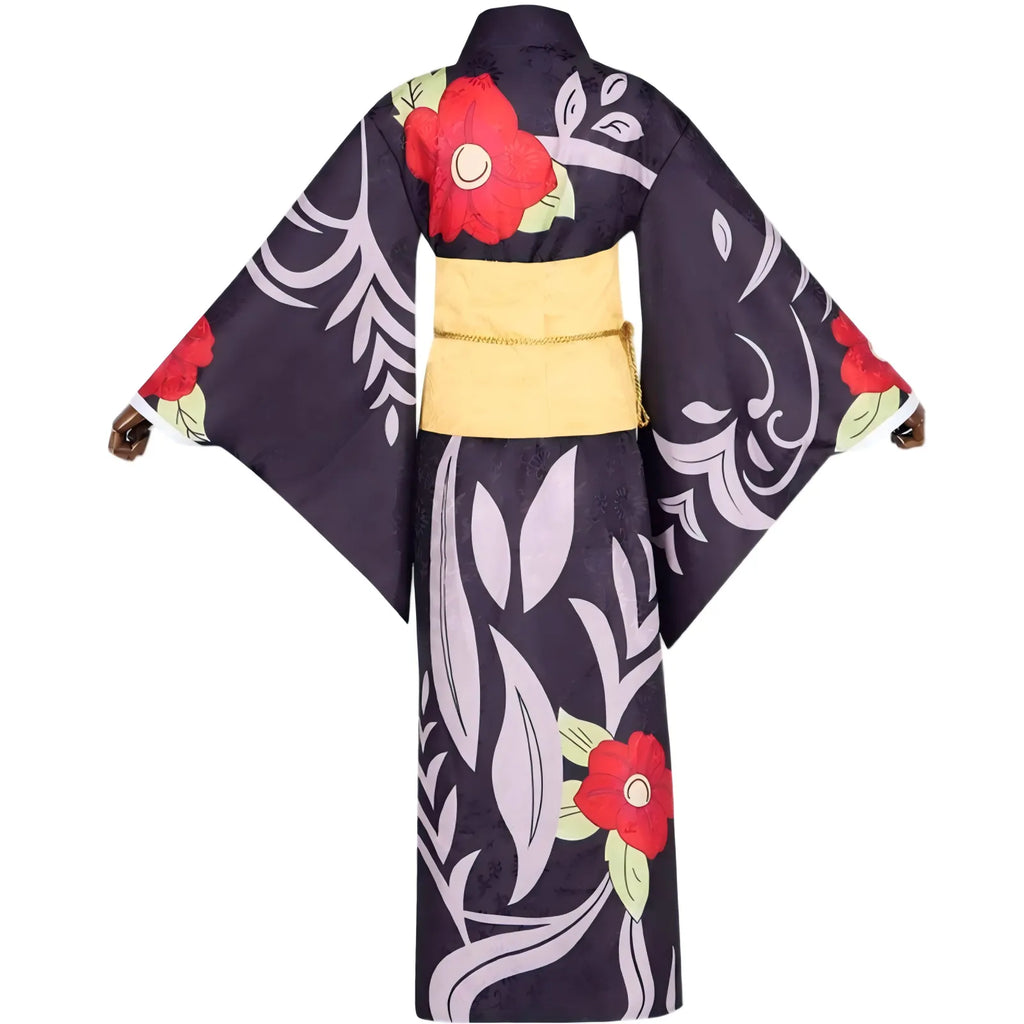 tamayo demon slayer cosplay kimono back side