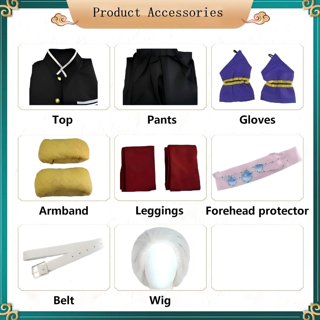 product accessories sheet for uzui tengen cosplay costume set