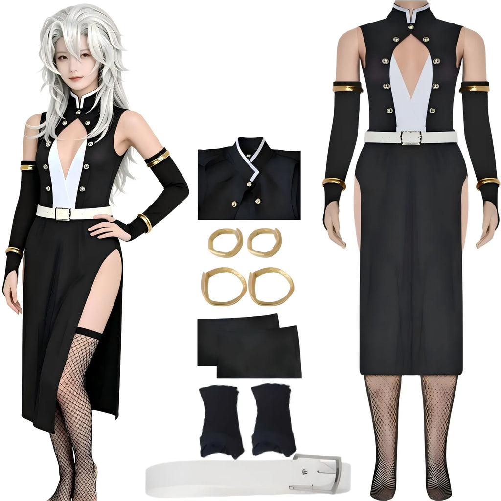 tengen uzui women cosplay outfit with accessories display