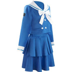 side view of tenko chabashira blue sailor uniform cosplay
