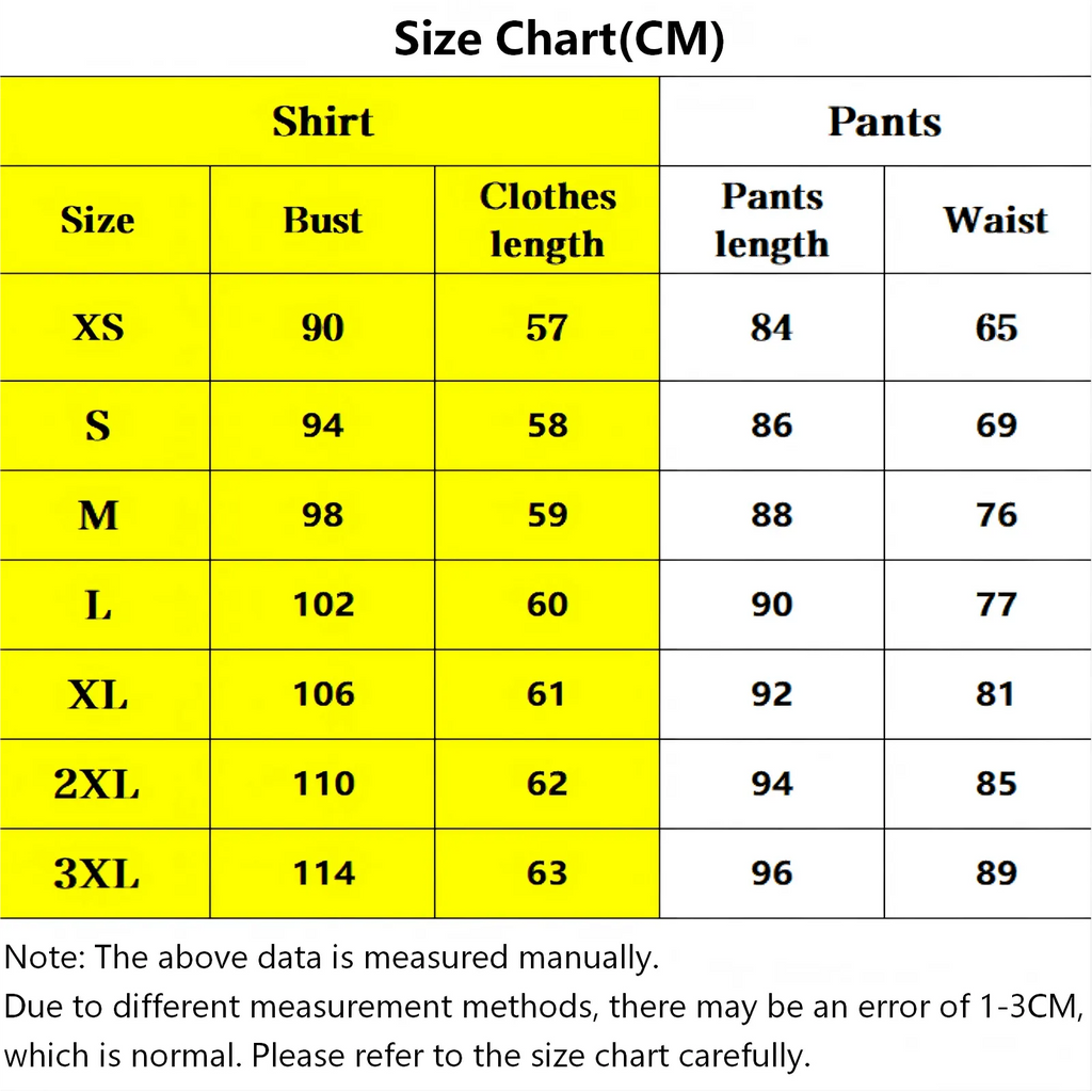 size measurement chart in cm for muichirou tokitou demon slayer cos suit