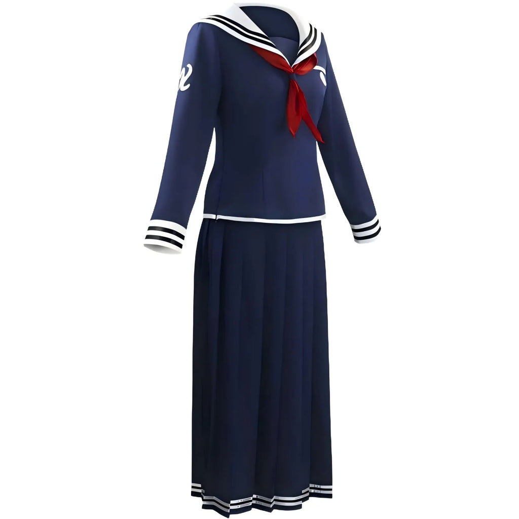 toko fukawa cos outfit side shot