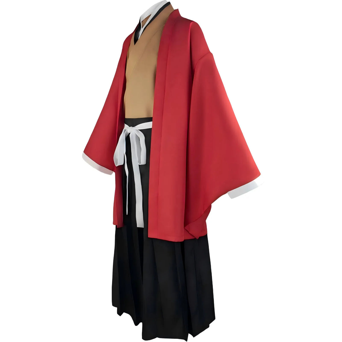 side view of yoriichi tsugikuni traditional kimono cosplay costume