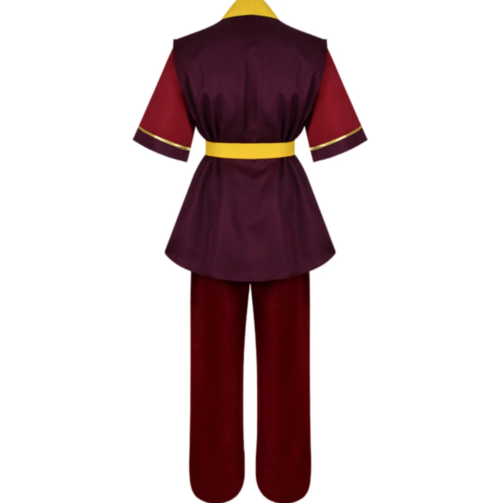 back view of zuko fire nation cosplay costume avatar the last airbender