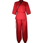 standalone red cross collar inner shirt and loose cuffed trousers for zuko avatar cosplay