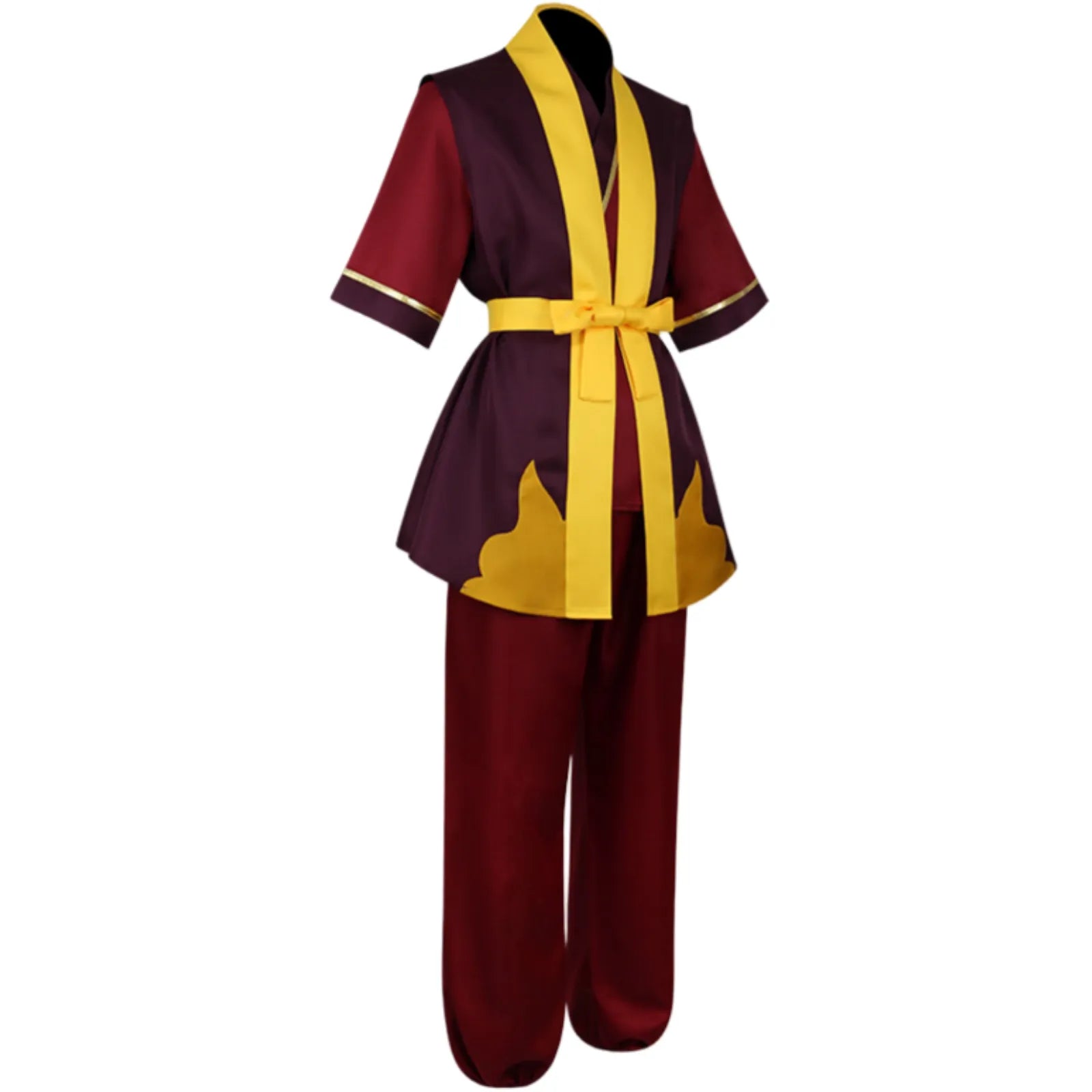side view zuko cosplay uniform avatar the last airbender fire nation outfit