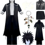 my hero academia dabi full cosplay costume include coat shirt pants wig anime outfit
