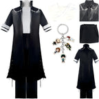 black long coat dabi cosplay full set with inner shirt pants my hero academia costume display